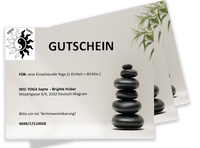 Gutschein für 60 min Einzelstunde Yoga